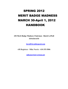 spring 2007 merit badge madness