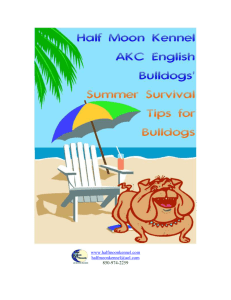 Half Moon Kennel's "Summer Survival Tips for Bulldogs"