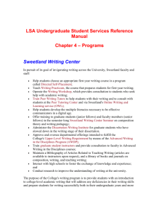 Sweetland Center for Writing