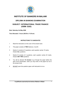 CORE PAPER - International Trade Finance