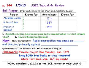p. 144 1/3/13 USII.3abc & 4c Review Bell Ringer: Draw and