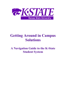 Getting Around in Campus Solutions