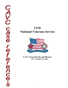 Words and Phrases - Tennessee County Veterans Service