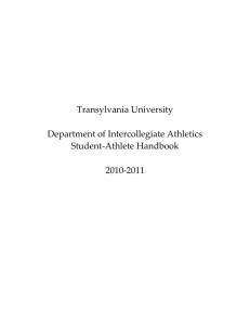 Transylvania University Athletics