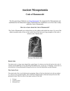 Hammurabi/s Code