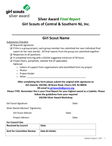 DOC - Girl Scouts of Central and Southern New Jersey