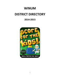 2014-15 WINUM Directory - Optimist International