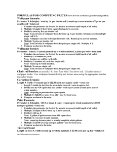 FORMULAS FOR COMPUTING PRICES