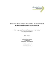 Economic Measurement: The role and