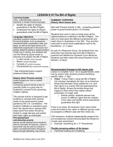 LESSON 8 Creating the Constitution