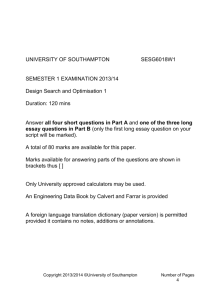 SESG6018_2013 - University of Southampton