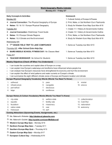 Essentials of Biology Weekly Breakdown Sheet - ababoval