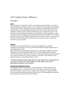 AP® United States History