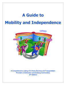 A Guide to Mobility and Independence