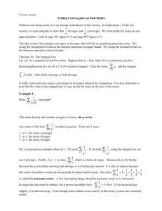 9.5 notes calculus testing convergence at endpoints