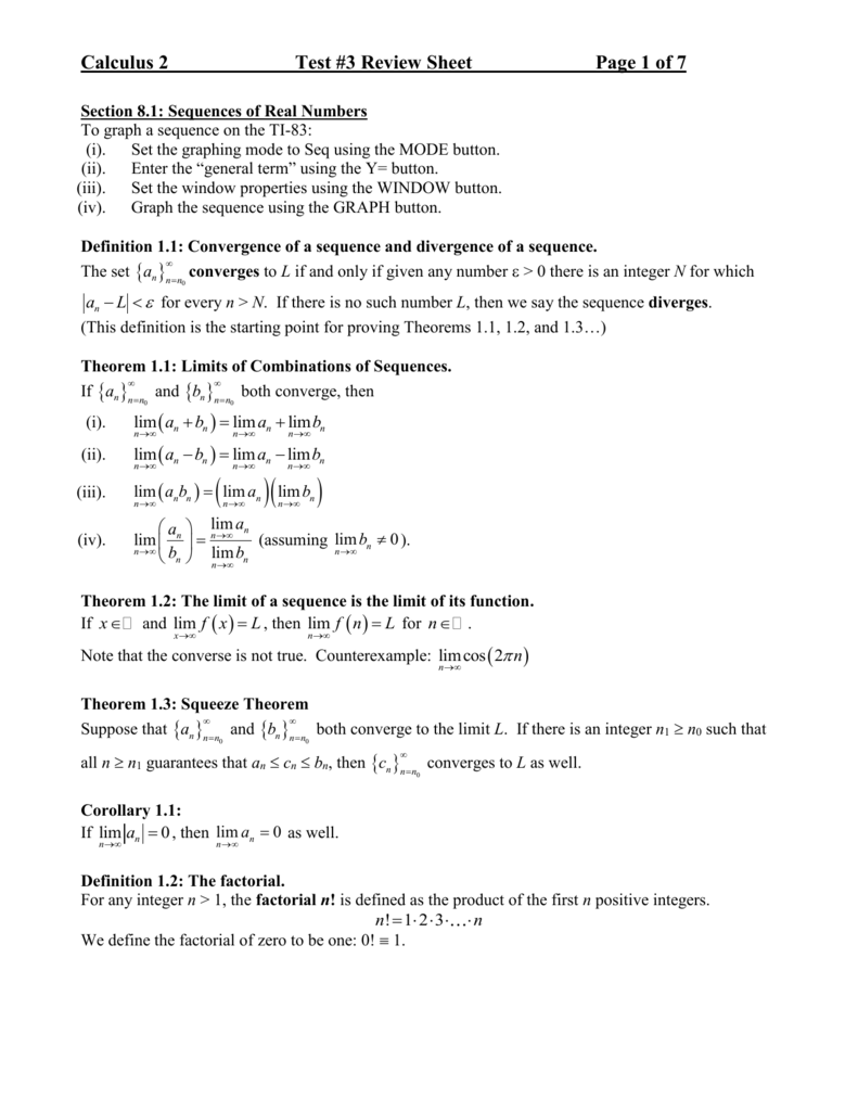 A Review Sheet For Test 03
