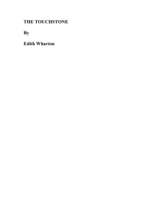 THE TOUCHSTONE by Edith Wharton