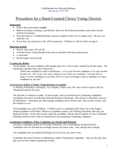 Rules for a Hand-Counted PR Election