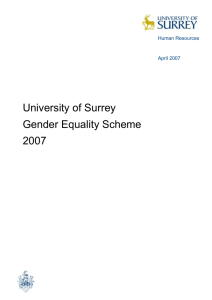 Gender Equality Scheme