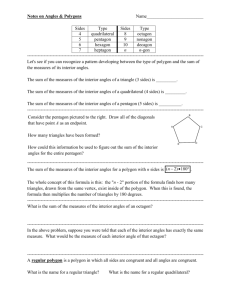 Notes on Angles & Polygons