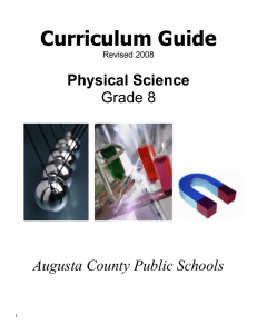 Physical Science SOL 1 (PS. 1) - Augusta County Public Schools