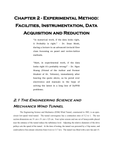 Chapter 2 - Experimental Method: Facilities, Instrumentation, Data