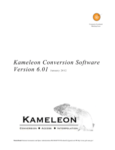 Registering a new Variable Attribute with the Kameleon Software