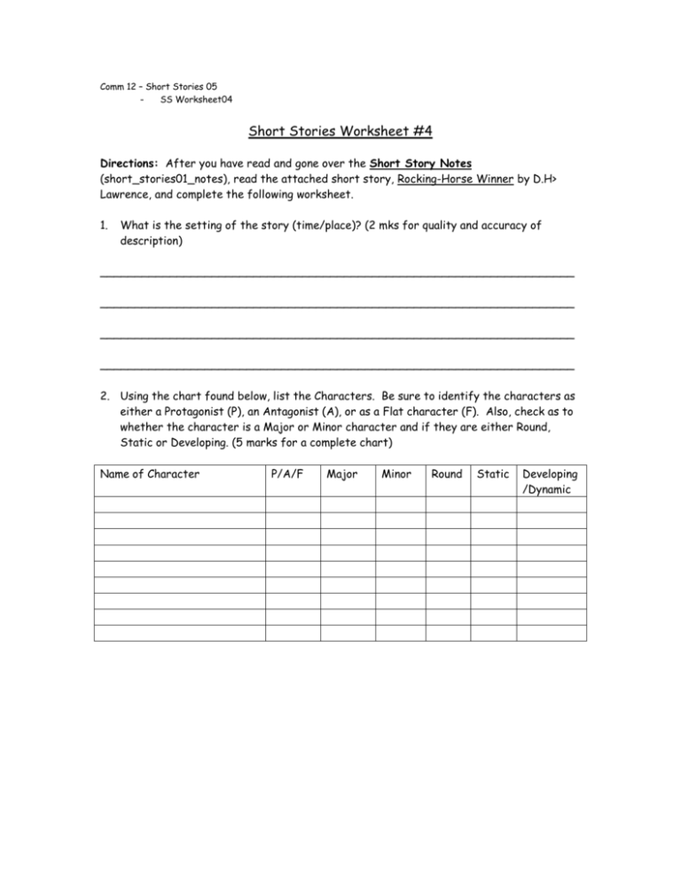 short-stories-with-worksheet