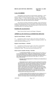 Council Minutes 2012 0911