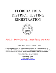 Florida FBLA-PBL - Business Technology Education