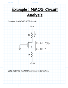 Example NMOS Circuit Analysis