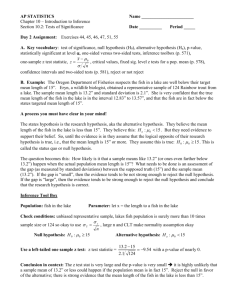 AP Stat Ch. 10 Day 2 Lesson Worksheet 08