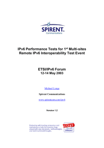 ETSI/IPv6 Forum Interoperability Event