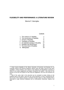Labour Market Flexibility and Performace: A literature Review