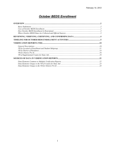 Reporting BEDS Enrollment Data