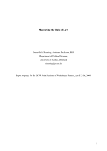 Measuring the Rule of Law