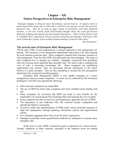 12 Future perspectives in Risk Management