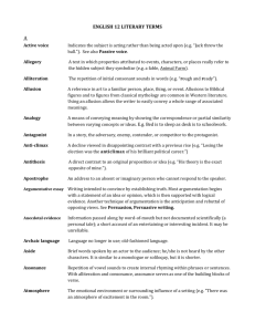 ENGLISH 12 LITERARY TERMS 2 edited 2011
