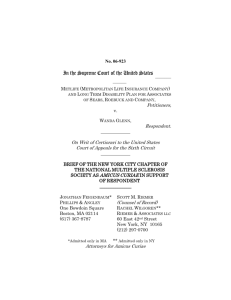 Amicus Brief of MS Society of NY filed in US Supreme Court in