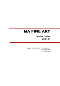MA FINE ART – COURSE GUIDE 2003-04