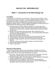 biology 220 – microbiology