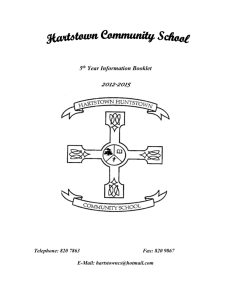 Course Content - Hartstown Community School