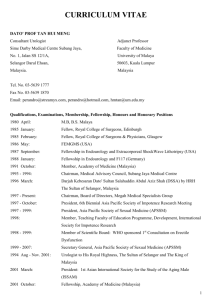 curriculum vitae - Asian Journal of Andrology