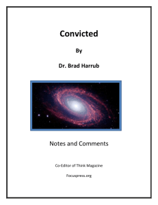 Convicted by Dr Brad Harrub - the Rocky Mountain Christian Institue