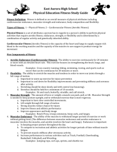East Aurora High School Physical Education Fitness Study Guide