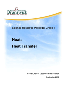 Heat Transfer - School District 16 Community