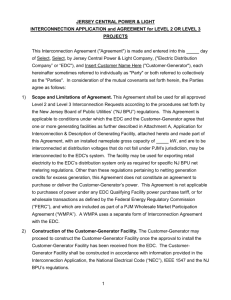 Level 2/3 Interconnection Agreement