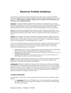 EP Guidelines - Dewar College of Education