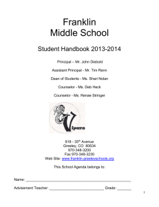 Student Handbook - Greeley Schools