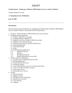 Andrew Windows Server Guidelines - Andrew.cmu.edu